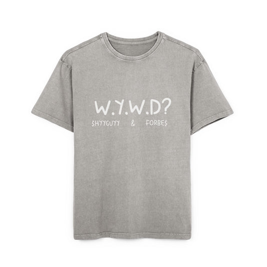 W.Y.W.D? Men's Oversized Acid Washed Signature Edition